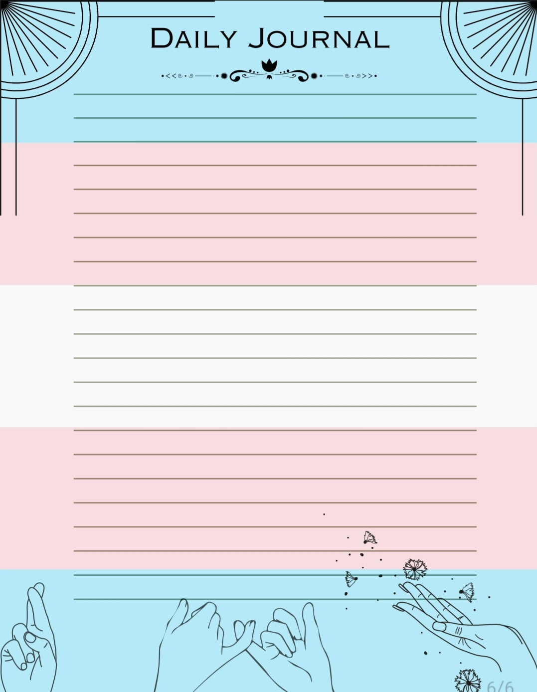 Self-Care Journal (Trans Pride Edition)