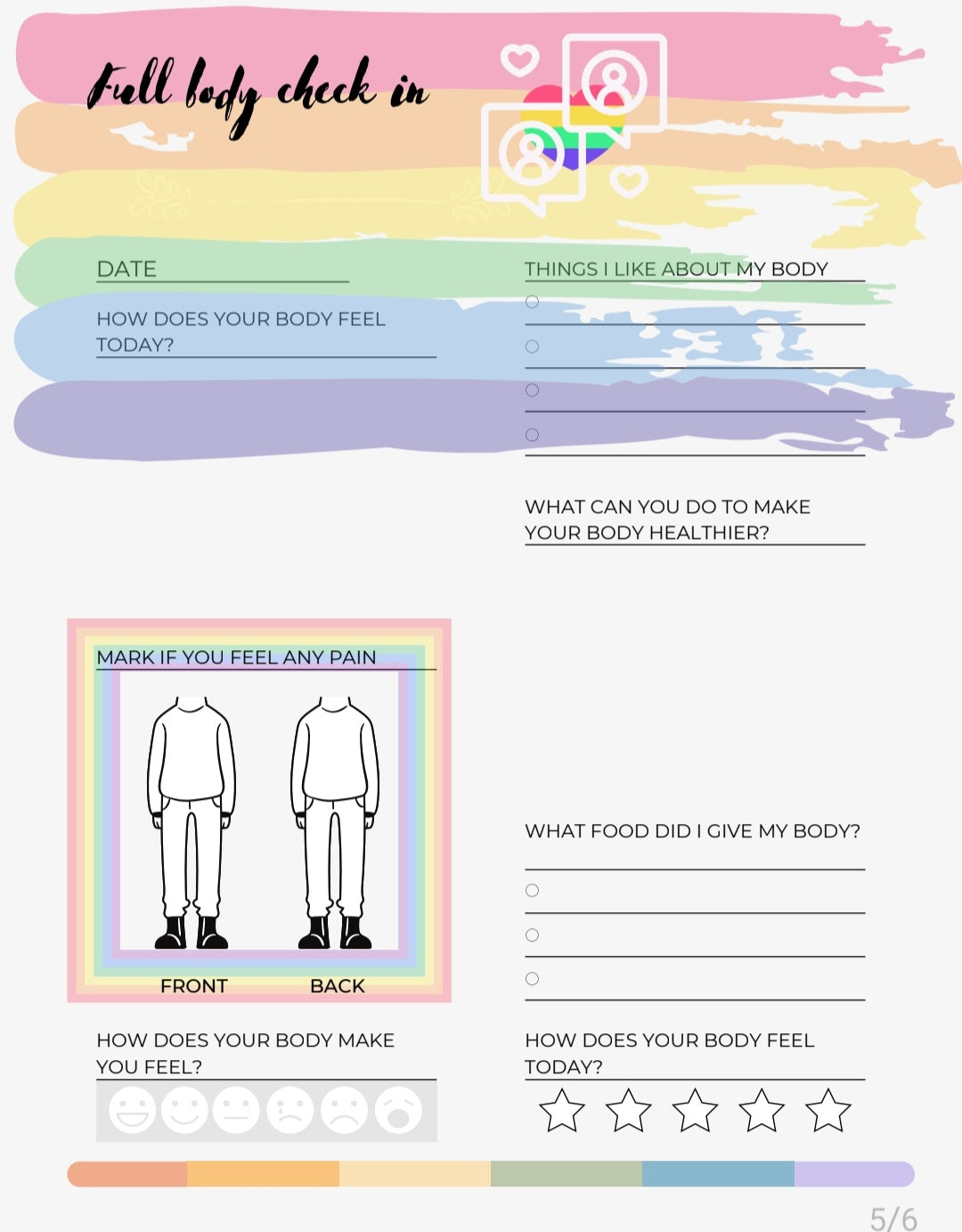 Self-Care Journal ( Pride edition)