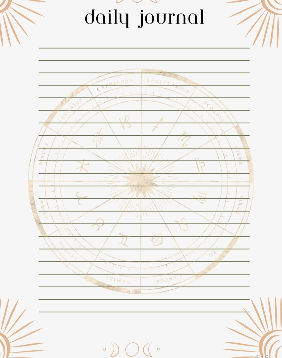 Self-Care Journal ( Astrology edition)