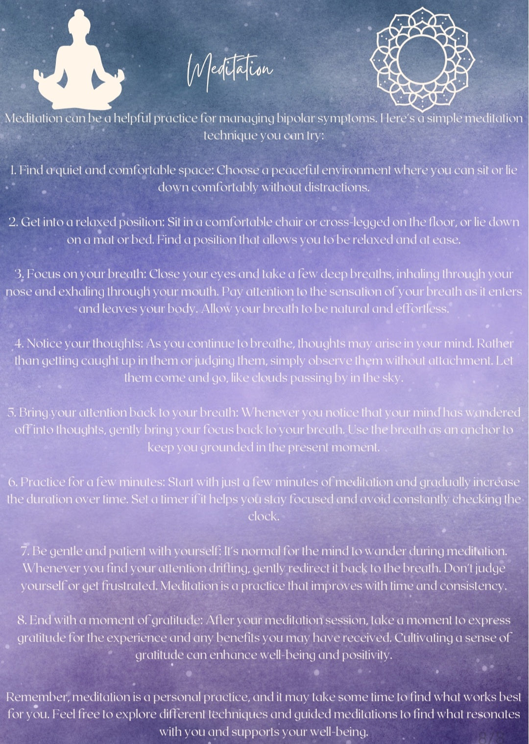 A Journal for people with Bi-Polar