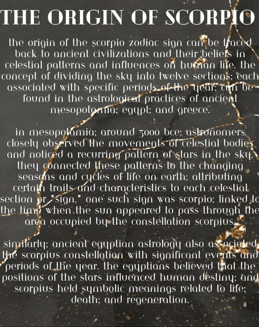 All about Scorpios
